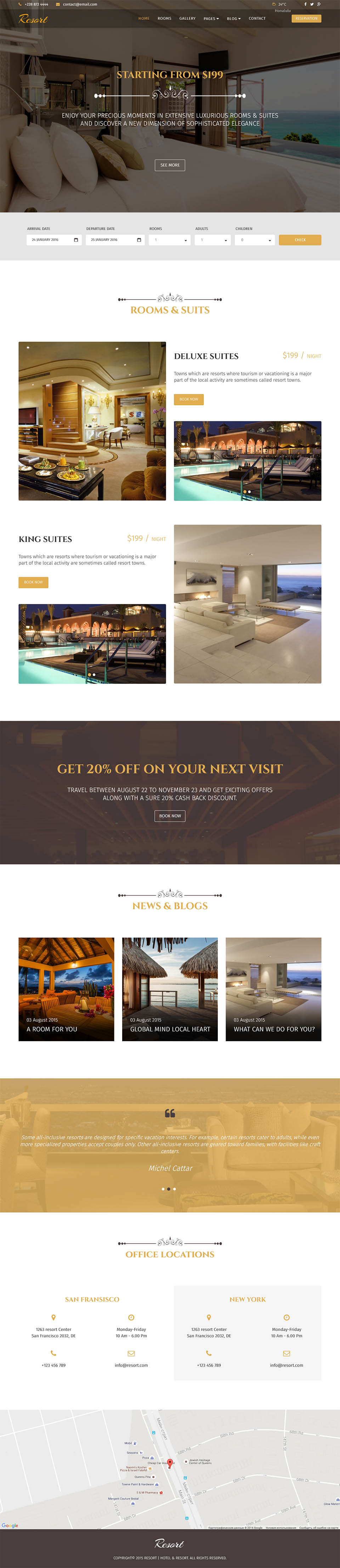 Joomla template JoomShaper Resort