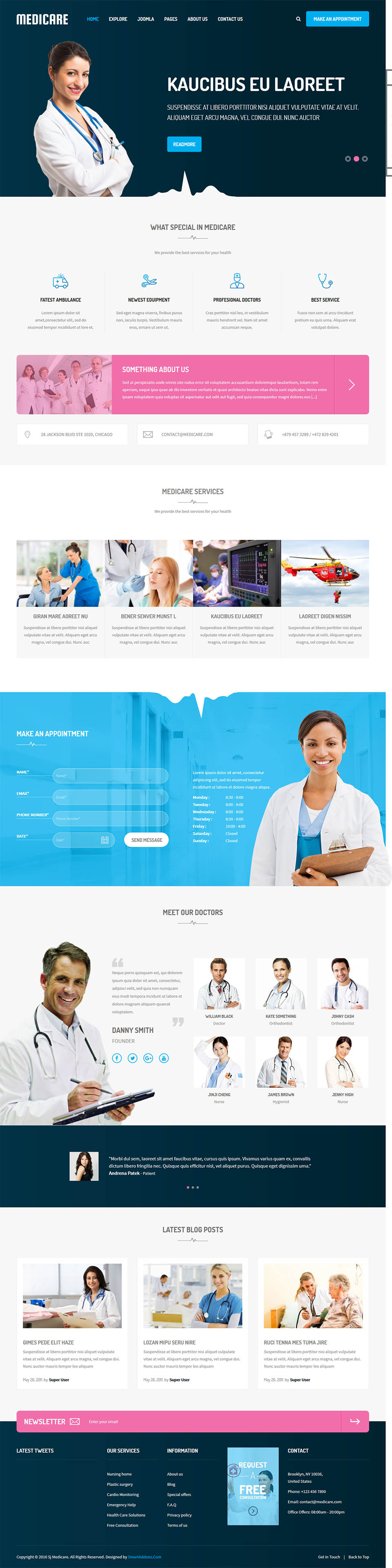 Joomla template SmartAddons Medicare