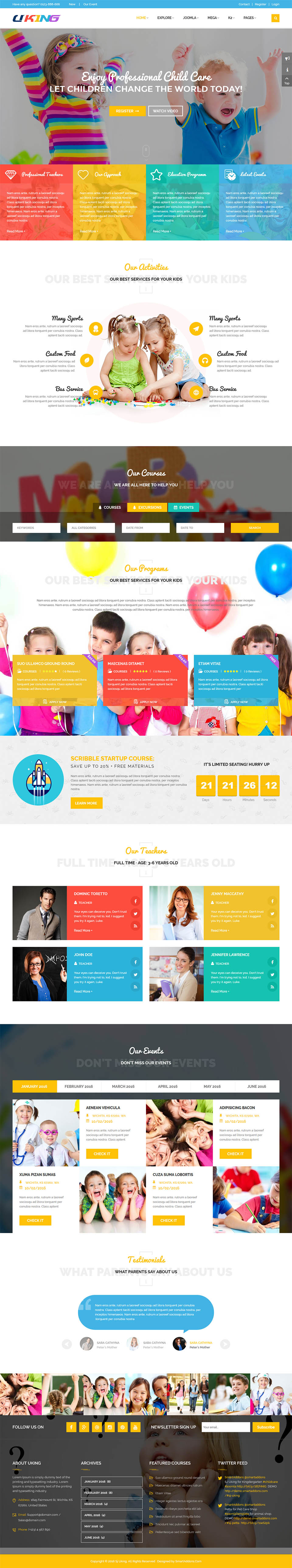 Joomla template SmartAddons Uking