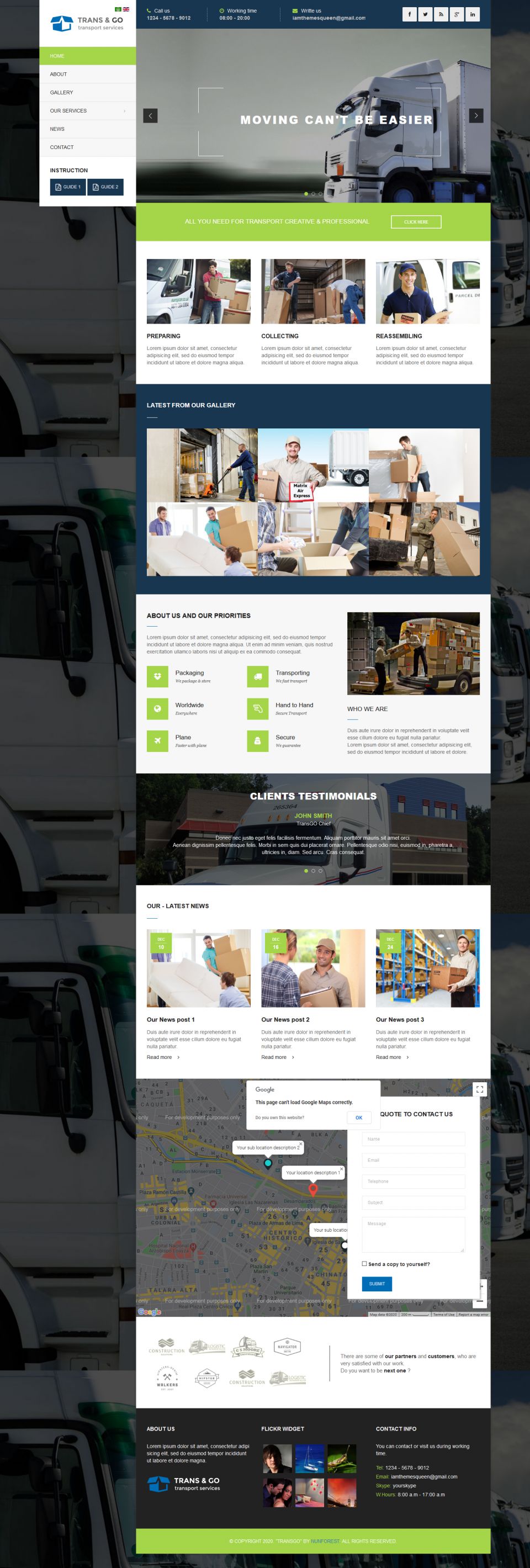 Joomla template ThemeForest TransGo