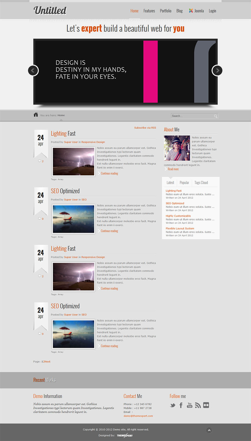 Joomla template ThemeXpert Untitled