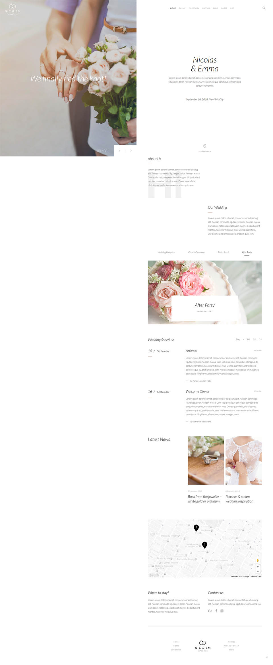 YOOtheme Nic & Em V1.0.7 - Wedding Template For Joomla 3