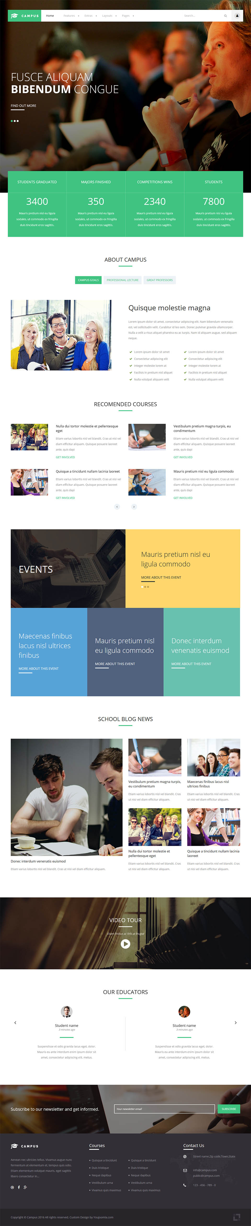 Joomla template YouJoomla Campus