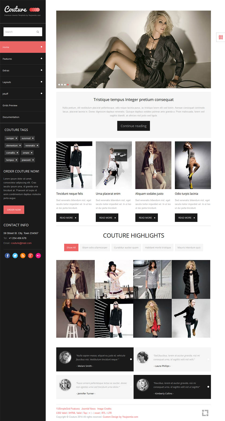 Joomla template YouJoomla Couture