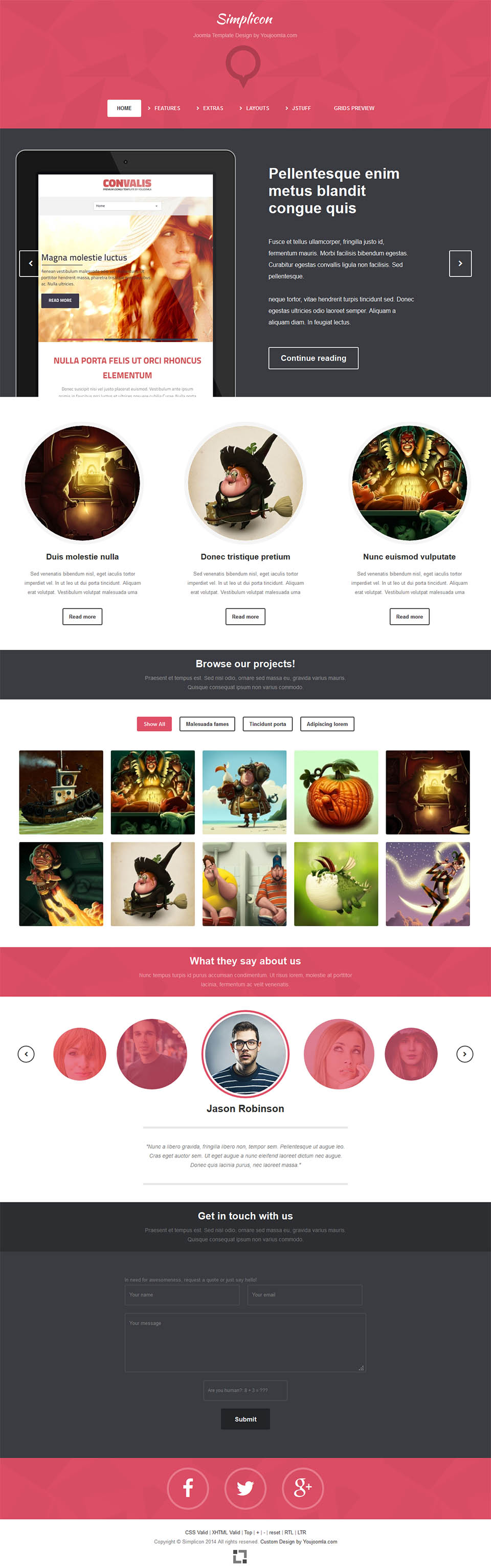 Joomla template YouJoomla Simplicon