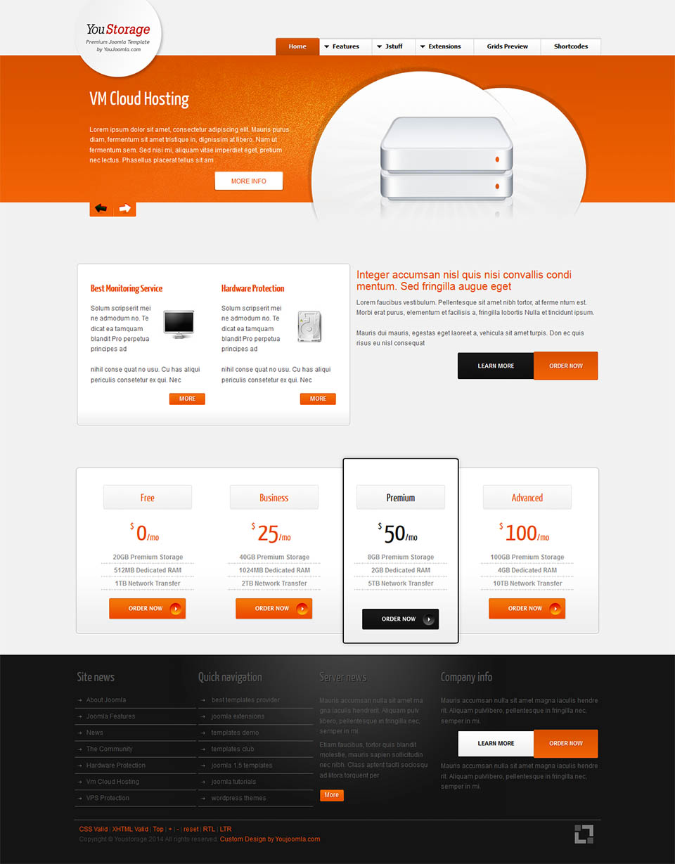 Joomla template YouJoomla YouStorage